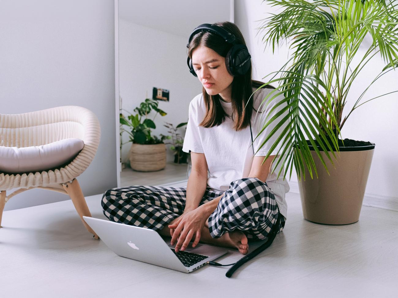 Woman with laptop