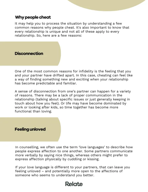 An image of a page in the toolkit which contains information about feeling unloved.